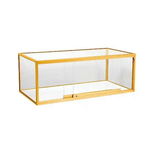Brite Gold Anodized Custom Size Clover Showcase