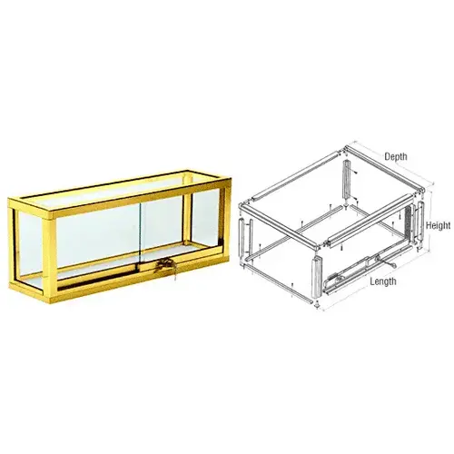 CRL D7090BGA Brite Gold Anodized Model D7090 Custom Celtic Showcase Frame