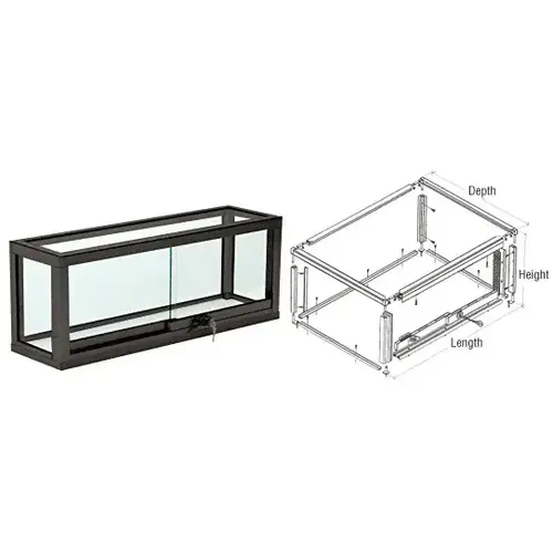 Flat Black Model D7090 Custom Celtic Showcase Frame