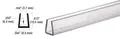 CRL D720 Clear 1/4" Plastic Edge Molding 144" Stock Length