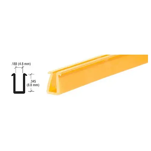 Gold 3/16" Semi-Rigid Showcase Vinyl  23" Stock Length - pack of 5