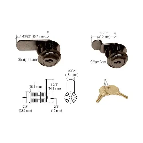 Bronze Cam Lock - Keyed Alike