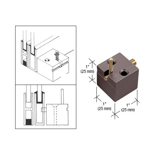 Dark Bronze Deck Catch for Pass-Thru Windows