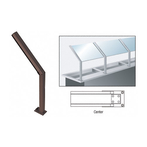 CRL D999DUC Duranodic Bronze D999 Series 23" Center Sneeze Guard Post