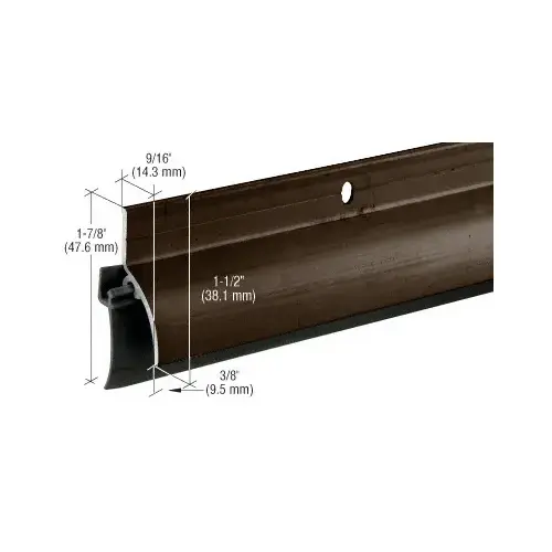 Dark Bronze Anodized Door Sweep-Rain Drip Combination for 36" Door