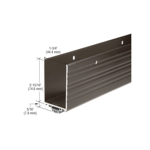 Dark Bronze Anodized Finish Wrap Around Door Shoe With Vinyl Weatherseal for 36" Door