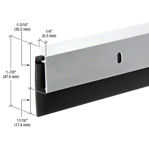 Aluminum and Rubber Door Sweep for 36" Door