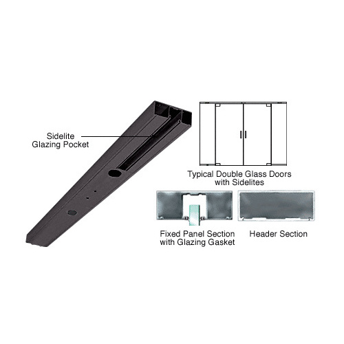 Oil Rubbed Bronze Custom Length 4-1/2" One Pocket Double Sided Door Header