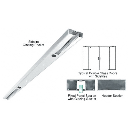 Polished Stainless 4" Two Pocket Double Sided Door Header Custom Length