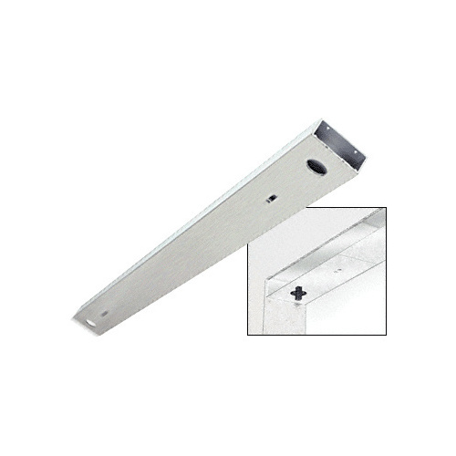 Brushed Stainless 6" No Pocket Double Sided Door Header Custom Length