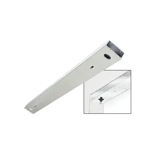 Satin Anodized Custom Length 4-1/2" No Pocket Double Sided Door Header