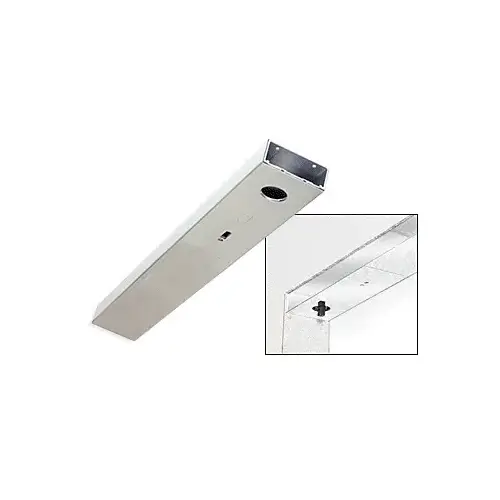 Brushed Stainless Custom Length 4" Single Door Header