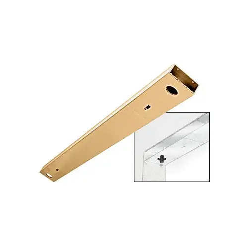 Polished Brass 6" No Pocket Double Sided Door Header Custom Length