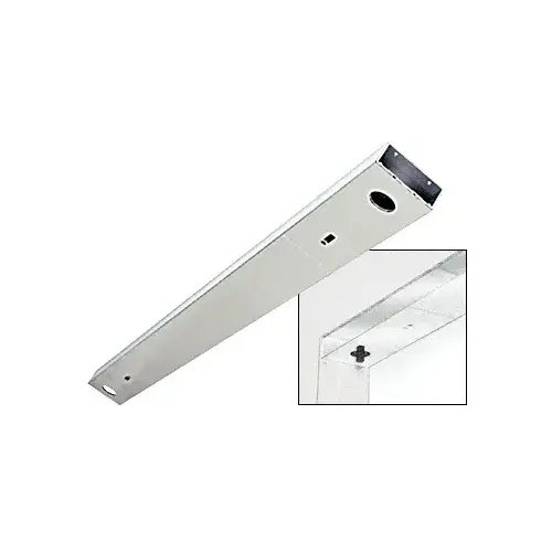 Polished Stainless 6" No Pocket Double Sided Door Header Custom Length