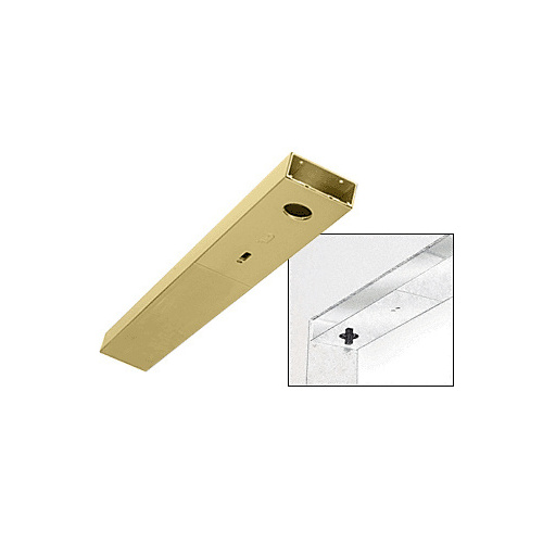 Satin Brass Custom Length 4" Single Door Header