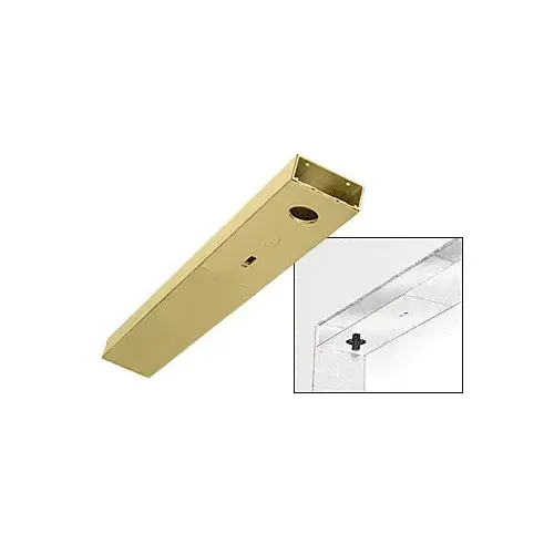 Satin Brass Custom Length 4" Single Door Header