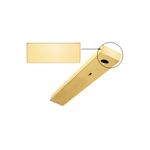 Satin Brass End Cap for 1-3/4" x 4-1/2" DCH Header