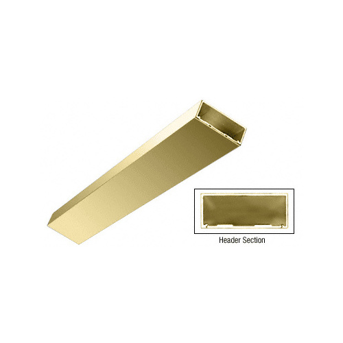 Polished Brass 4-1/2" Header/Jamb with Flat Filler Custom Length