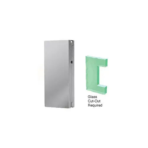 Brushed Stainless Glass Keeper for DE4102 Series Center Locks