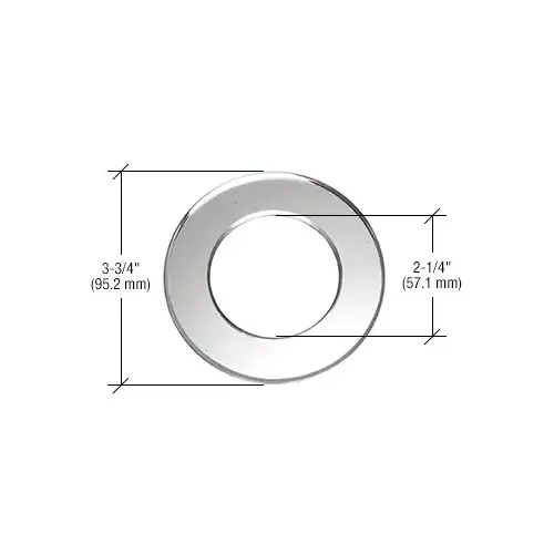 Acrylic Mirror Door Knob Plate Clear