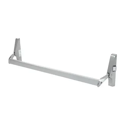 CRL DL1190RHRA Satin Aluminum Cross Bar Panic Exit Device - Right Hand Reverse Bevel Rim