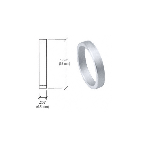 Aluminum .256" Straight Cylinder Ring