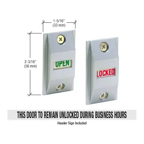 Aluminum Lock Indicator Slide Down LOCKED