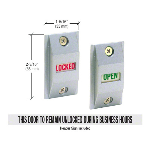 Aluminum Opened/Locked Lock Indicator