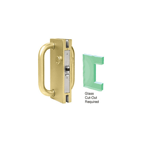 Polished Brass 4" x 10" LH/RHR Center Lock with Deadlatch