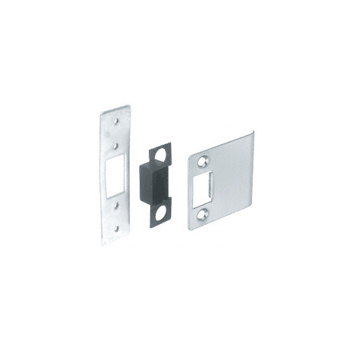 CRL DL4540 Brushed Stainless Deadlatch Strike Set for 4" Wide Jamb