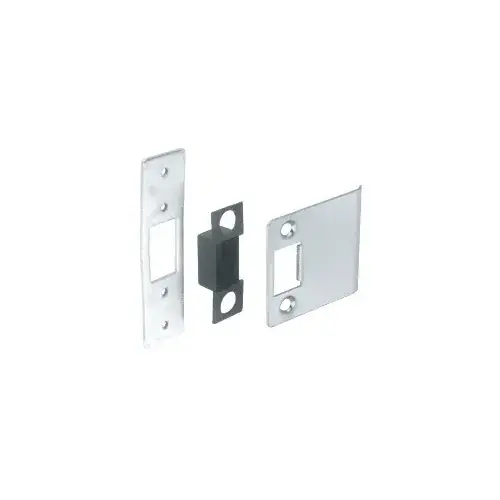 CRL DL4540 Brushed Stainless Deadlatch Strike Set for 4" Wide Jamb