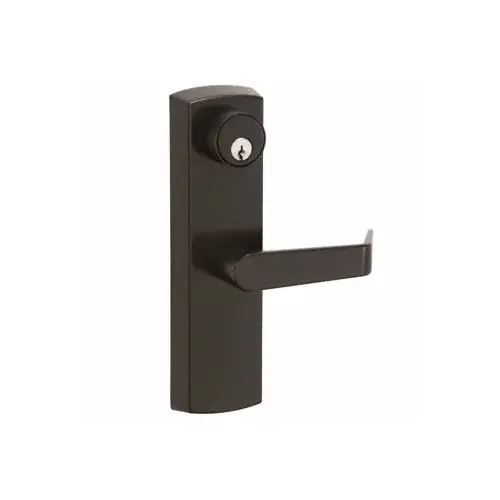 Escutcheon Lever Trim Entrance Non-Handed Dark Bronze Finish Keyed Randomly