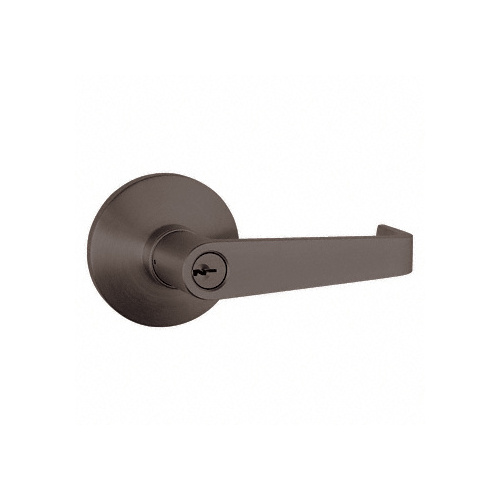 Dark Bronze Panic Exit Device Trim Accessory - Keyed Alike Lever Handle Entry