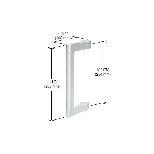 Satin Anodized Extruded Aluminum Pull Handle