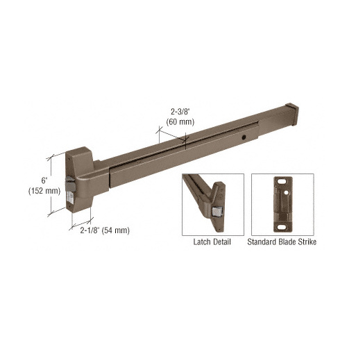 Dark Bronze Touch Bar Rim Panic Exit Device