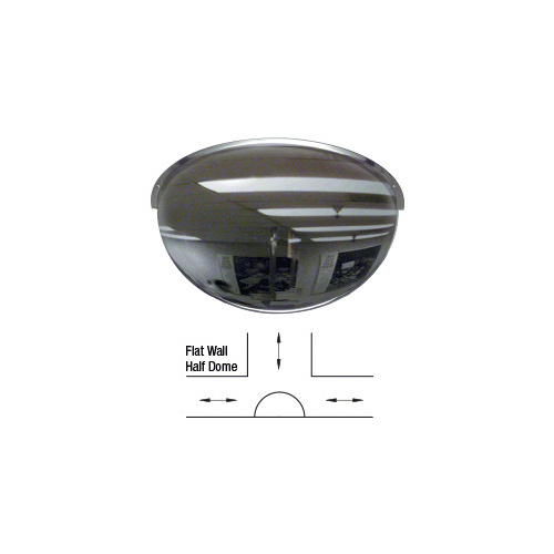 CRL DMH18 18" Diameter 180 degree Acrylic Half Dome Mirror