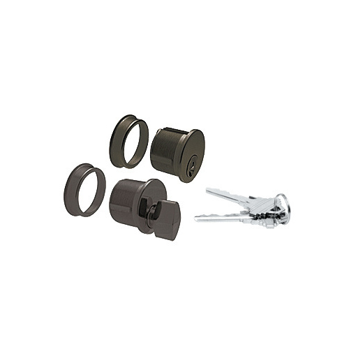 CRL DRA1020DU Dark Bronze Anodized Keyed Cylinder/Thumbturn Combo