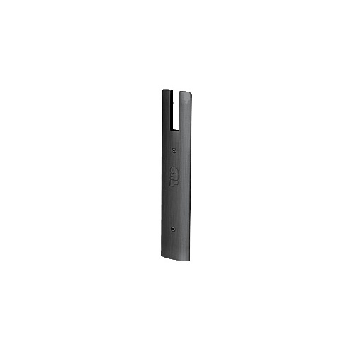 CRL DREC10SBL Black Powder Coat End Cap for 10" Square 1/2" Glass Wedge-Lock Door Rail