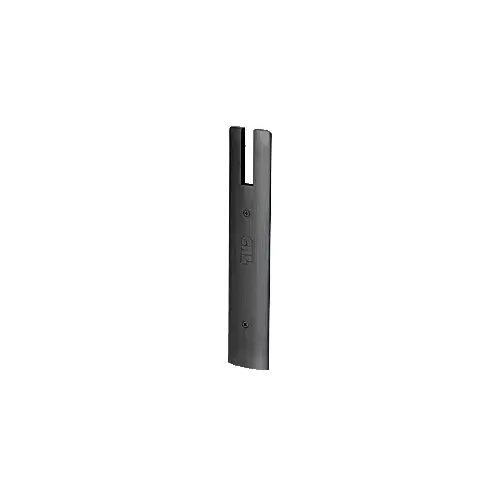 CRL DREC10SBL Black Powder Coat End Cap for 10" Square 1/2" Glass Wedge-Lock Door Rail