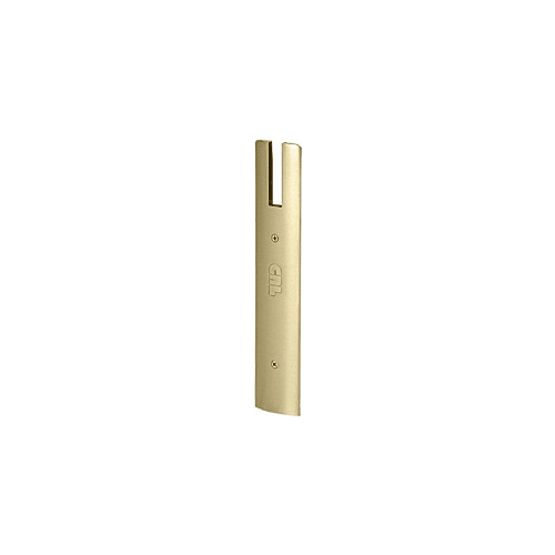CRL DREC10SPB34 Polished Brass End Cap for 10" Square 3/4" Glass Wedge-Lock Door Rail