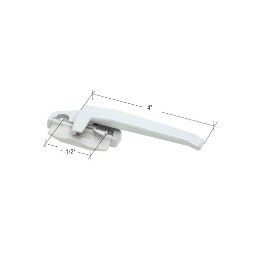 White Right Hand Cam Handle with 1-1/2" Screw Holes