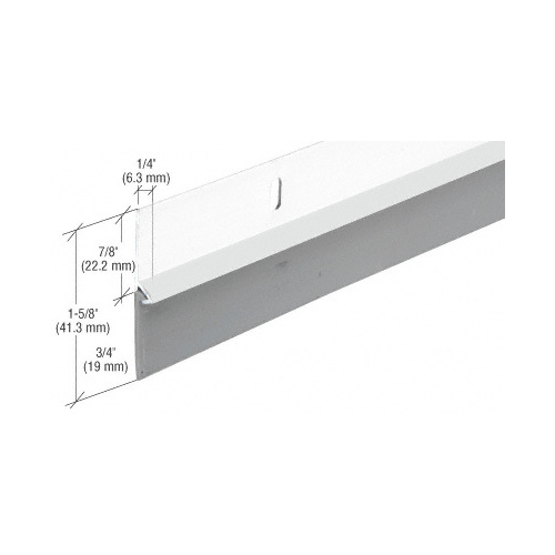 White Aluminum Door Sweep