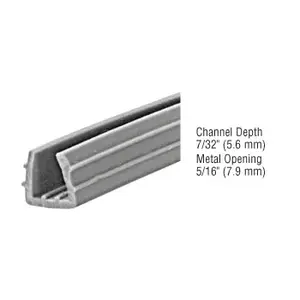 CRL DV765C Gray Sliding Track Assembly Vinyl - 100 ft Roll
