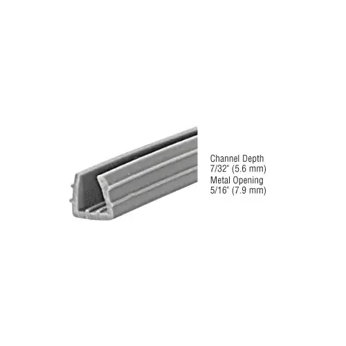 CRL DV765C Gray Sliding Track Assembly Vinyl - 100 ft Roll