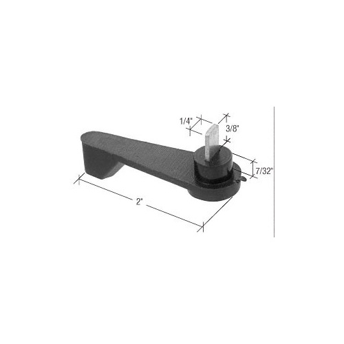 CRL E2191 Black 2" Latch Lever with 3/8" Spindle for Arcadia Doors