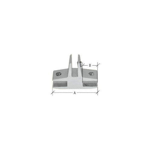 CRL E738A Chrome 3-Way 90 Degree 'T' Standard Connector for 3/8" Glass