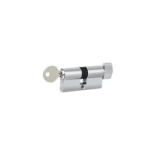Polished Stainless Keyed Cylinder Lock with Thumbturn
