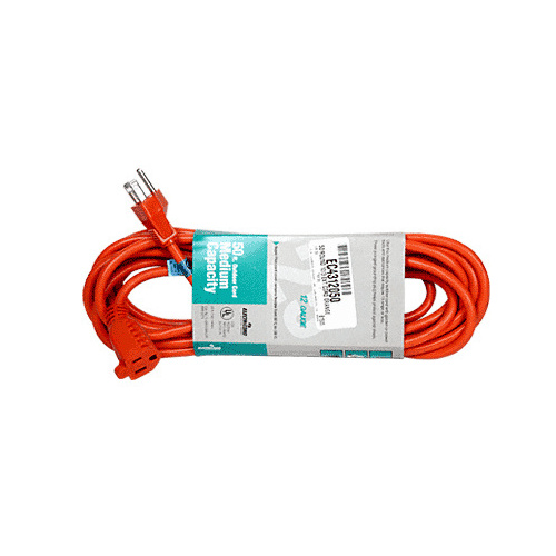 3-Conductor 12/3 Round 50' Extension Cord