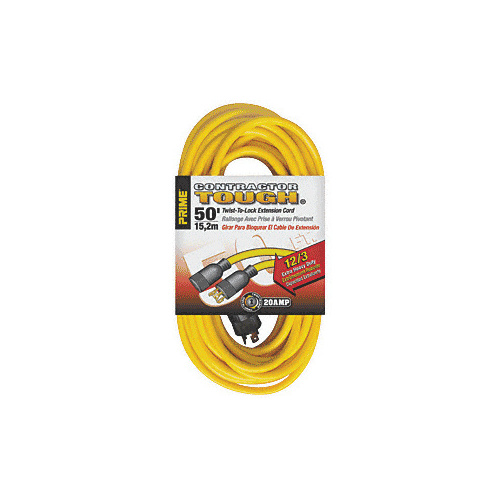 3-Conductor Twist-to-Lock Extension Cord