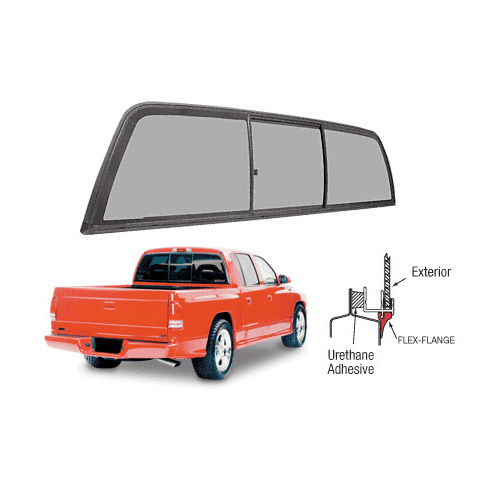 CRL ECT410S "Perfect Fit" Three-Panel Tri-Vent with Solar Glass for 1997+ Dodge Dakota